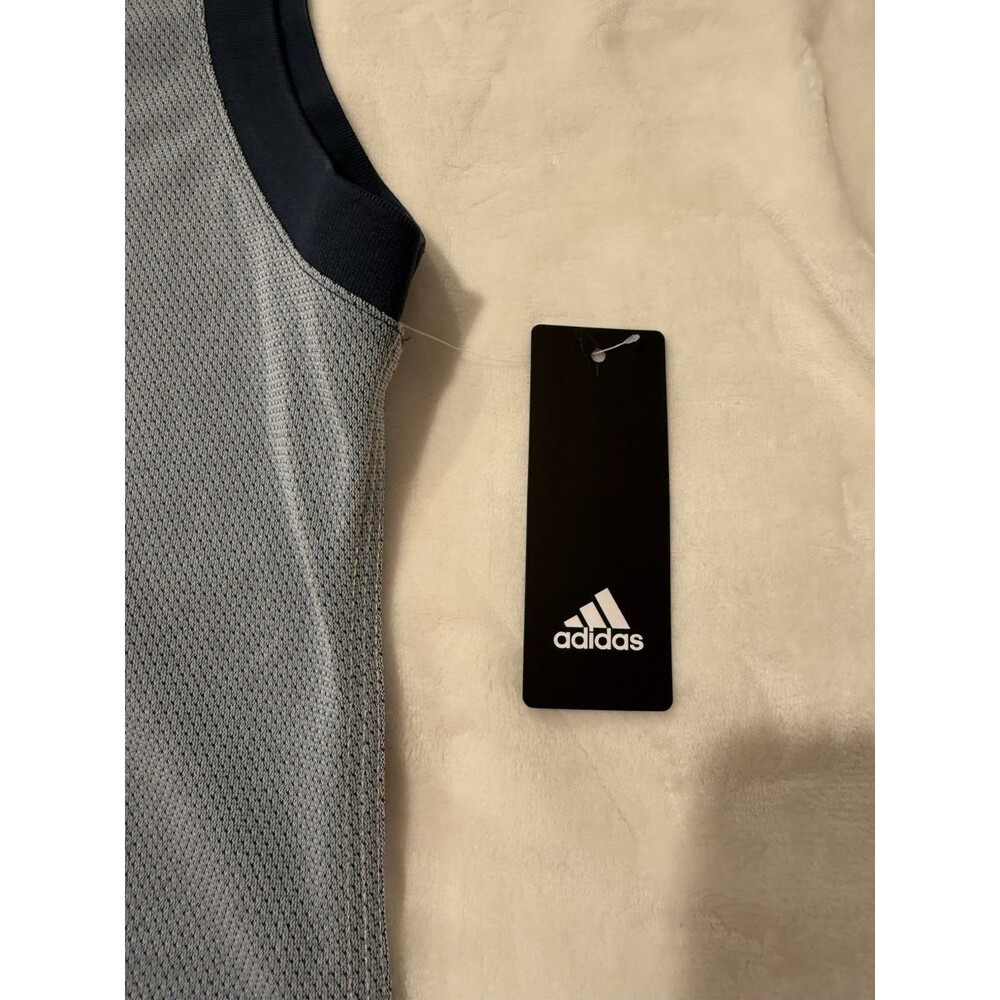 Women’s adidas Golf Sleeveless 1/4 Zip Polo Shirt Navy White Size S - Picture 11 of 11